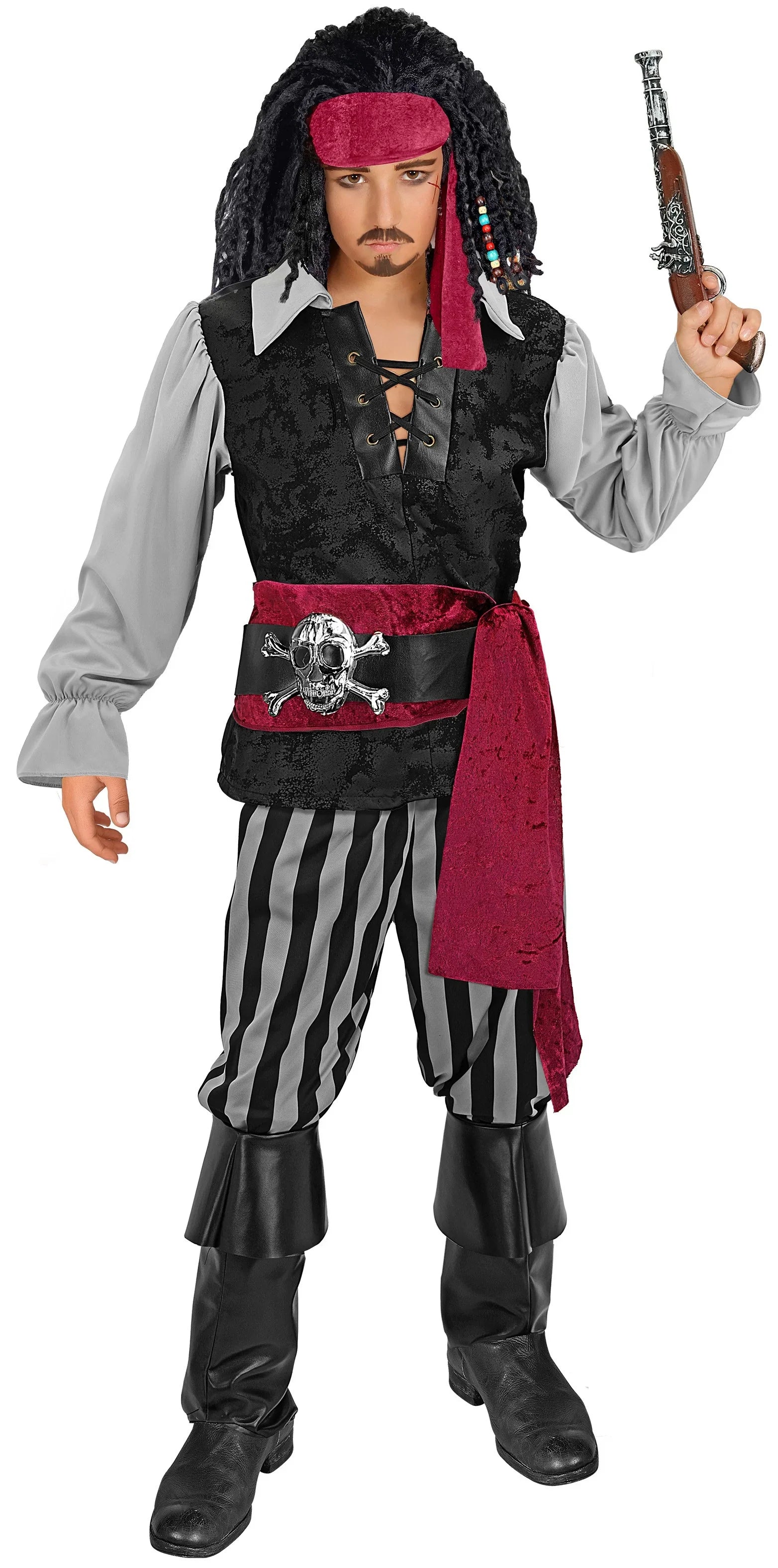 Disfraz de Capitán Pirata Oscuro para Niño Piratas Infantiles Widmann